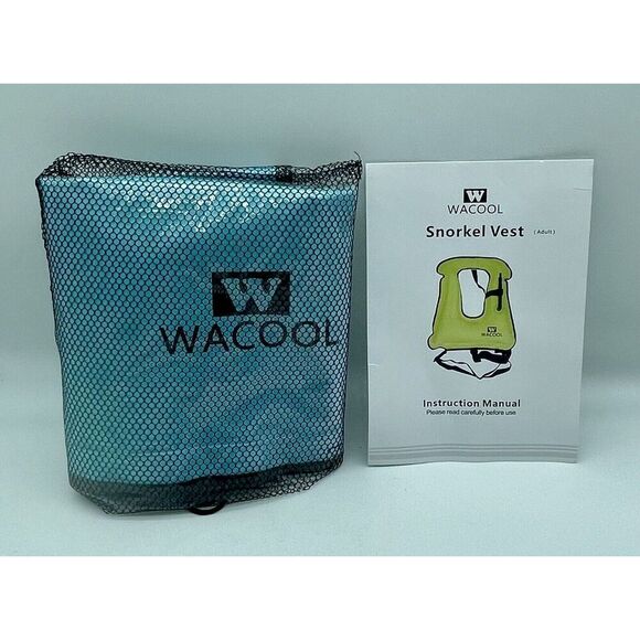 WACOOL Inflatable Snorkel Diving Swimming Scuba Vest Buoyancy Up To 220 lbs - Picture 2 of 8